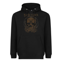 Black Seether Octoskull Heavyweight Hoodie - tuanDangUi