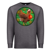 Charcoal Heather new hampshire red chicken christmas Premium Sweatshirt - LillyAllenDesigns