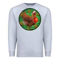 Heather Grey new hampshire red chicken christmas Premium Sweatshirt - LillyAllenDesigns