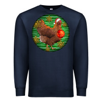 Navy new hampshire red chicken christmas Premium Sweatshirt - LillyAllenDesigns