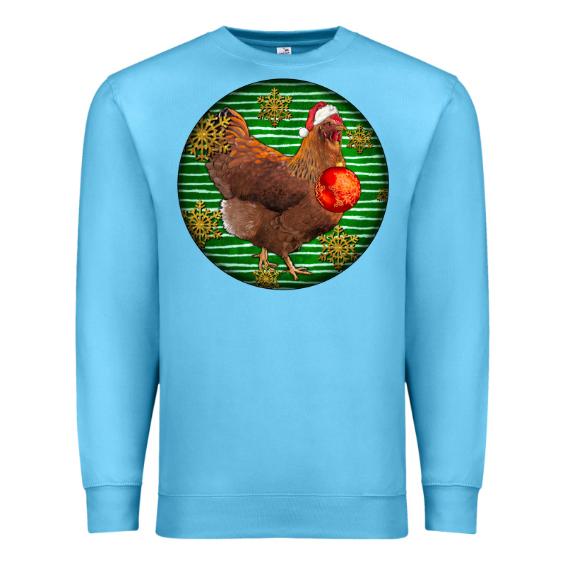 New Hampshire Red Chicken Christmas Premium Sweatshirt by LillyAllenDesigns | Teevron