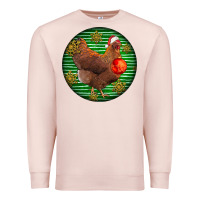 Pale Pink new hampshire red chicken christmas Premium Sweatshirt - LillyAllenDesigns