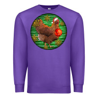 Purple new hampshire red chicken christmas Premium Sweatshirt - LillyAllenDesigns