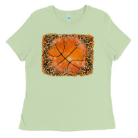 Matcha glitter leopard basketball background Ladies Tee - RanaPortraitStore