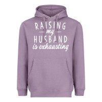 Lavender raising my husband is exhausting wife gifts funny Heavyweight Hoodie - tuanDangUi