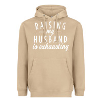 Mushroom raising my husband is exhausting wife gifts funny Heavyweight Hoodie - tuanDangUi