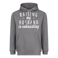Storm raising my husband is exhausting wife gifts funny Heavyweight Hoodie - tuanDangUi