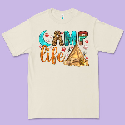 Camp Life Premium Tee Designed By Bundleandbundleshop
