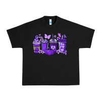 Black Cancer coffee cups purple ribbon Urban Heavy Tee - NancyCooperArtShop