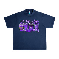 Navy Cancer coffee cups purple ribbon Urban Heavy Tee - NancyCooperArtShop