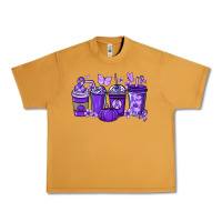 Peanut Butter Cancer coffee cups purple ribbon Urban Heavy Tee - NancyCooperArtShop