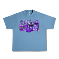 Pebble Blue Cancer coffee cups purple ribbon Urban Heavy Tee - NancyCooperArtShop