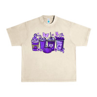 Sandshell Cancer coffee cups purple ribbon Urban Heavy Tee - NancyCooperArtShop