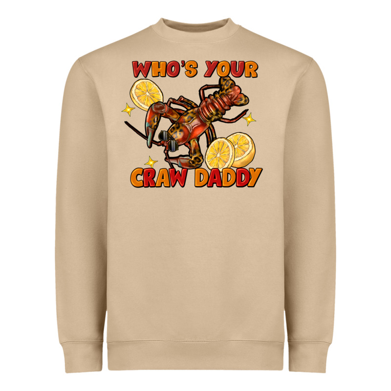 Crawfish Who's Your Craw Daddy Heavyweight Sweatshirt by FaDigitalArtStudio | Teevron