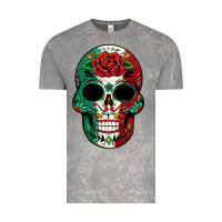 Cloud Rock Mexican Skull Vintage Tee - texasbilliewilder