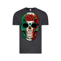 Vintage Black Mexican Skull Vintage Tee - texasbilliewilder