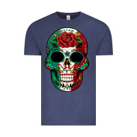 Vintage Denim Mexican Skull Vintage Tee - texasbilliewilder