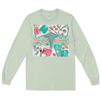 Matcha nurse medical equipment Long Sleeve Tee - TumblerDesignByShophia