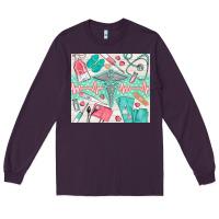 Plum nurse medical equipment Long Sleeve Tee - TumblerDesignByShophia