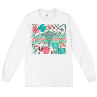 White nurse medical equipment Long Sleeve Tee - TumblerDesignByShophia