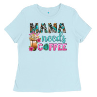 Baby Blue Mama Needs Coffee Bbs Ladies Tee - BundleAndBundleShop