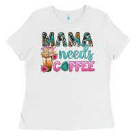 White Mama Needs Coffee Bbs Ladies Tee - BundleAndBundleShop