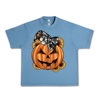 Pebble Blue sunflower pumpkin Urban Heavy Tee - JahusDesignShop