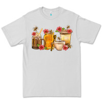 Dove Grey Honey And Bee With Flower Coffee Cup Premium Tee - BundleAndBundleShop