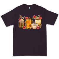 Plum Honey And Bee With Flower Coffee Cup Premium Tee - BundleAndBundleShop