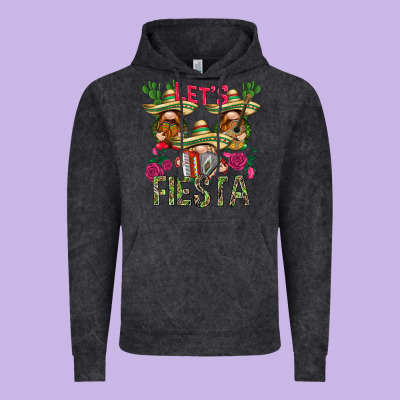 Let's Fiesta With Gnomes Vintage Hoodie Designed By Nancycooperartshop