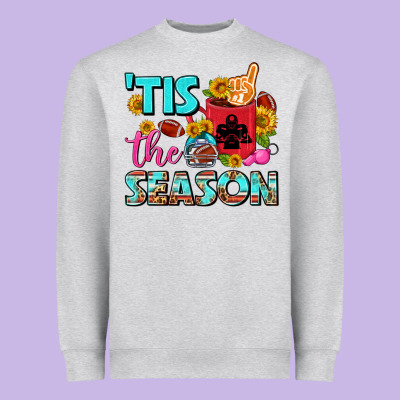 Tis The Season Football Coffee Mug Heavyweight Sweatshirt Designed By Fadigitalartstudio