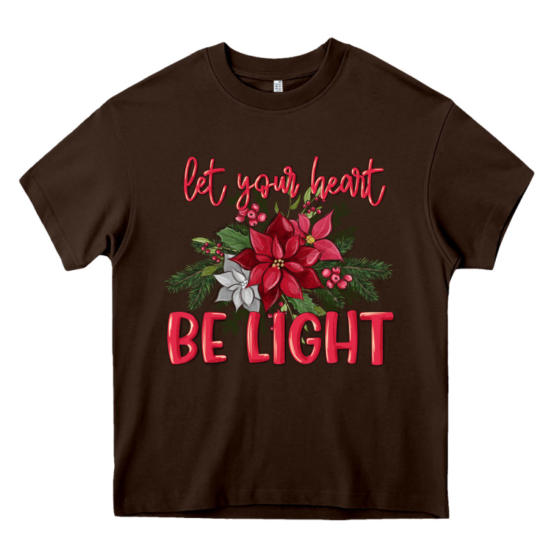 Let Your Heart Be Light Heavy Core Tee by MaliasSmallBusiness | Teevron