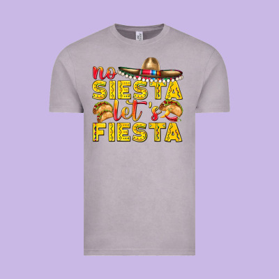 No Siesta Let's Fiesta Vintage Tee Designed By Texasbilliewilder