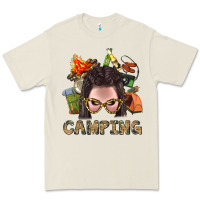 Bone Camping Braid Hair Woman With Fire Bbs Premium Tee - BundleAndBundleShop