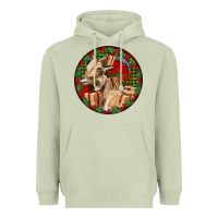 Matcha Spanish Goat Christmas Heavyweight Hoodie - LillyAllenDesigns