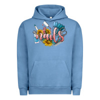 Pigment Pebble Blue nails Urban Hoodie - BarkalooDesign