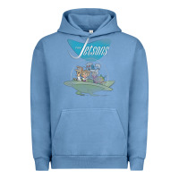Pigment Pebble Blue The Jetsons Ship Urban Hoodie - tuanDangUi