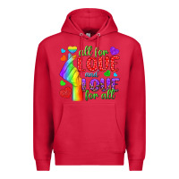 Cardinal Western All For Love And Love For All Premium Hoodie - BundleAndBundleShop