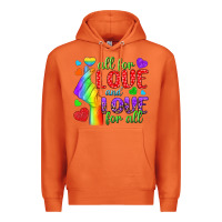 Carrot Western All For Love And Love For All Premium Hoodie - BundleAndBundleShop