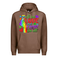 Chestnut Western All For Love And Love For All Premium Hoodie - BundleAndBundleShop