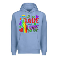 Colony Blue Western All For Love And Love For All Premium Hoodie - BundleAndBundleShop
