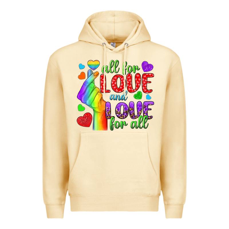 Western All For Love And Love For All Premium Hoodie by BundleAndBundleShop | Teevron