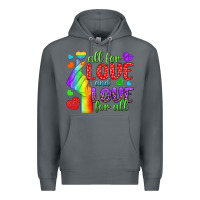 Rock Western All For Love And Love For All Premium Hoodie - BundleAndBundleShop