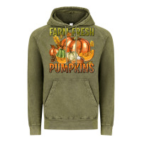 Vintage Olive Farm Fresh Pumpkins Vintage Hoodie - texasbilliewilder