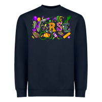Navy Nurse Mardi Gras Heavyweight Sweatshirt - FaDigitalArtStudio