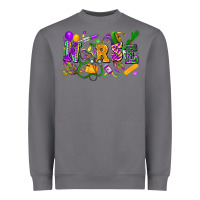 Storm Nurse Mardi Gras Heavyweight Sweatshirt - FaDigitalArtStudio