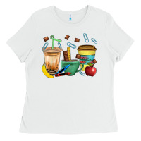 White School Boy Coffee Cup Bbs Ladies Tee - BundleAndBundleShop
