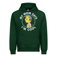 Forest Green The Simpsons Milhouse My Mom Says I'm Cool V1 Urban Hoodie - tuanDangUi