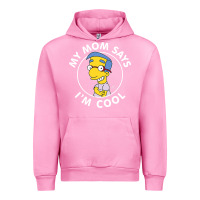 Fuchsia Pink The Simpsons Milhouse My Mom Says I'm Cool V1 Urban Hoodie - tuanDangUi