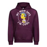 Mauve Wine The Simpsons Milhouse My Mom Says I'm Cool V1 Urban Hoodie - tuanDangUi